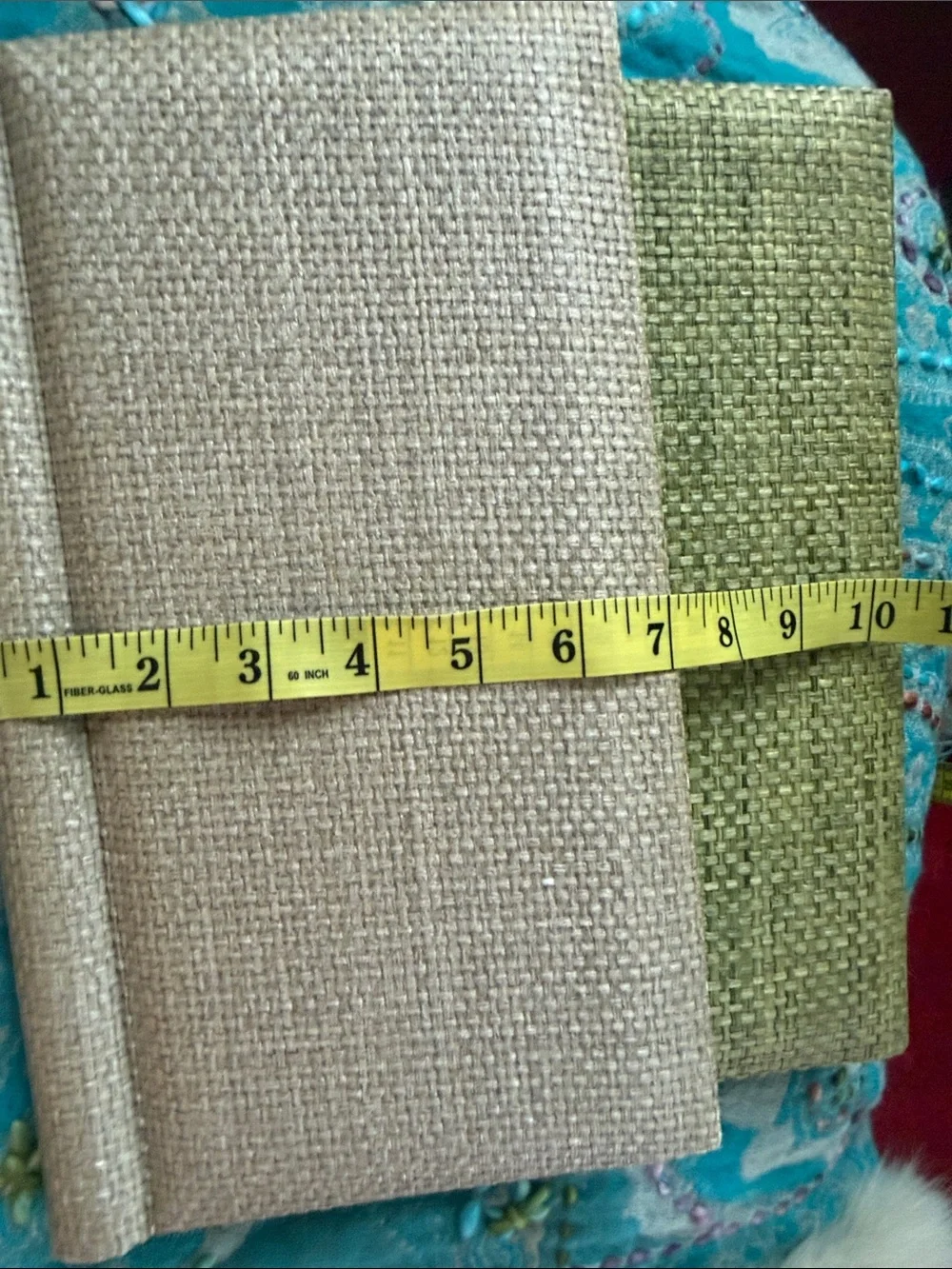 VTG MCM Neutral Beige and Olive Green Photo Albums (2)